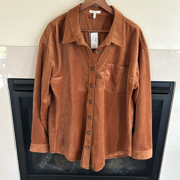 Maurices Jackets & Blazers - ▶️ Maurice’s Brown button down shirt jacket shacket sz XL boho outdoor NEW
